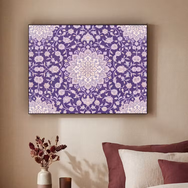 Art Frame - Muster – Medaillon – Orientalisch – Lila – Dekoration — 2
