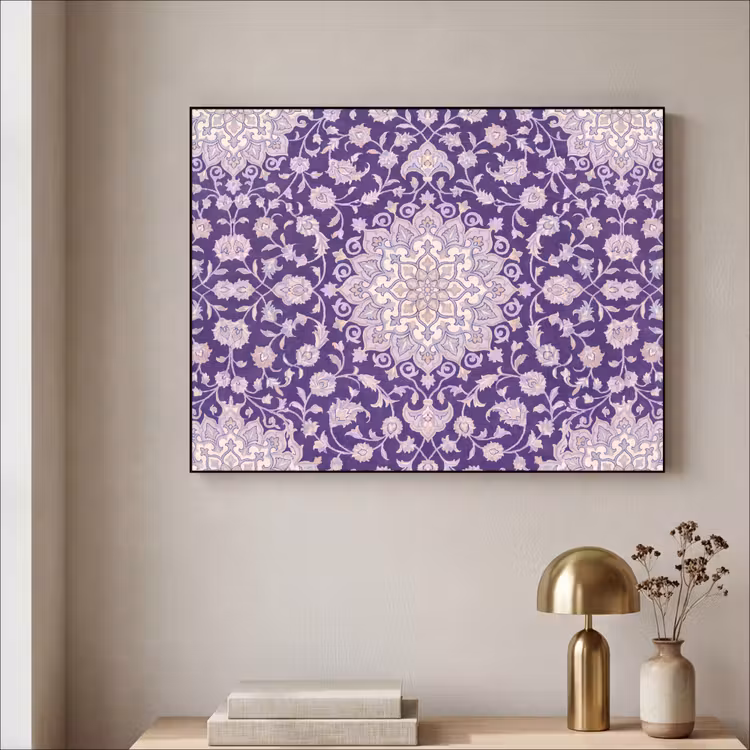Art Frame - Muster – Medaillon – Orientalisch – Lila – Dekoration — 4