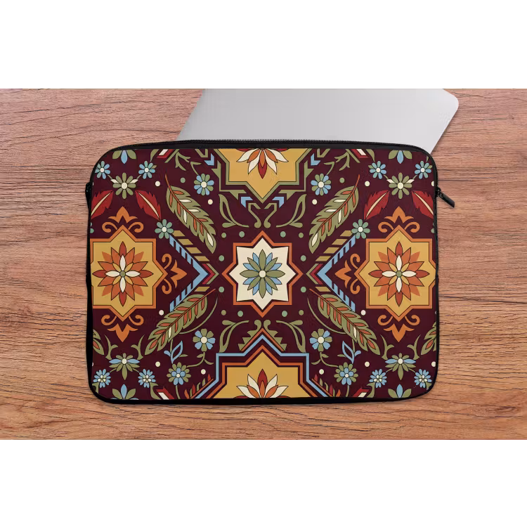 Laptop hülle - Muster – Floral – Geometrisch – Farbenfroh – Dekoration — 2