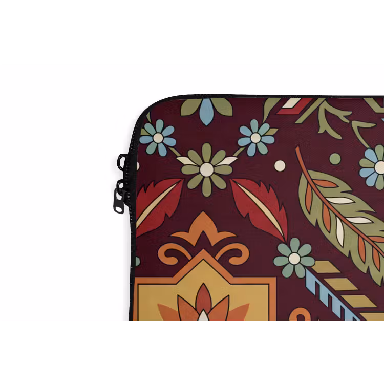 Laptop hülle - Muster – Floral – Geometrisch – Farbenfroh – Dekoration — 5