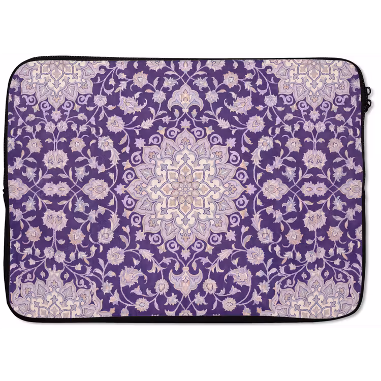 Laptop hülle - Muster – Medaillon – Orientalisch – Lila – Dekoration — 1
