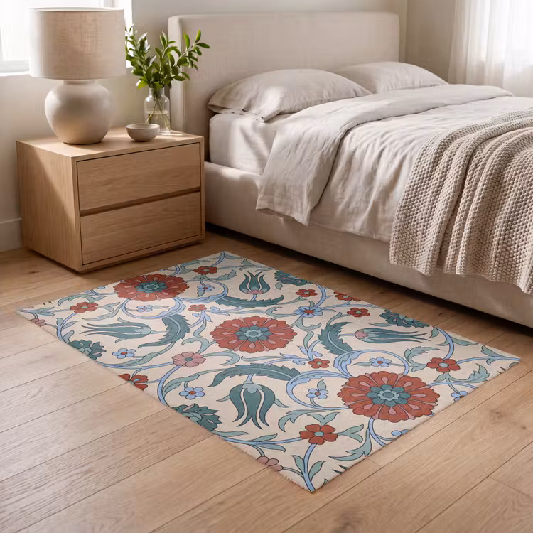 Teppich - Blumen – Muster – Klassisch – Dekoration – Farbenfroh — 5