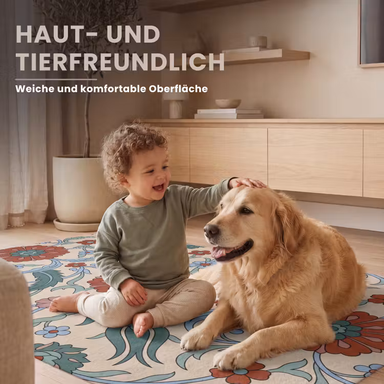 Teppich - Blumen – Muster – Klassisch – Dekoration – Farbenfroh — 6