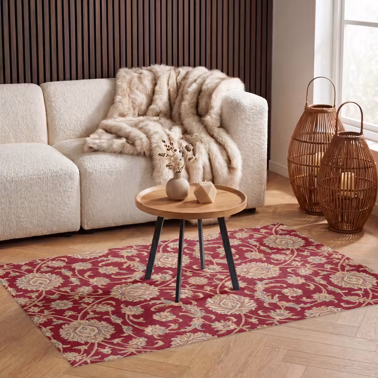 Teppich - Muster – Blume – Klassisch – Orientalisch – Rot — 3
