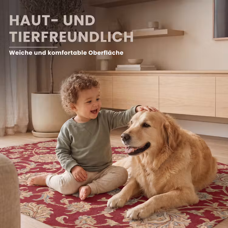 Teppich - Muster – Blume – Klassisch – Orientalisch – Rot — 6