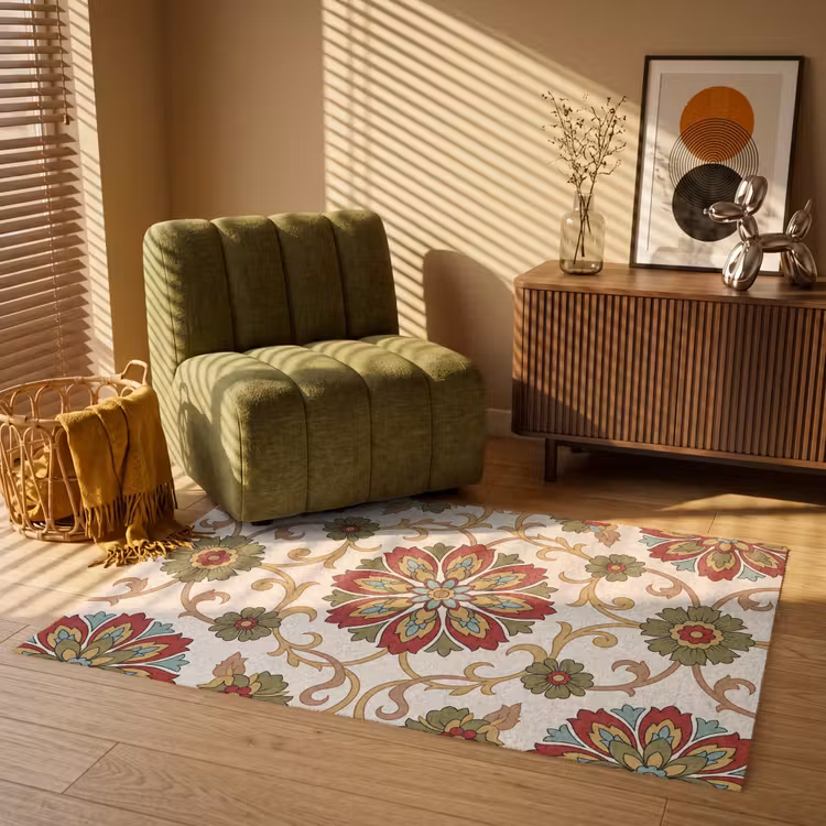 Teppich - Muster – Blumen – Ornament – Klassisch – Farbenfroh — 2