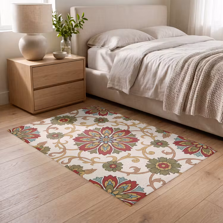 Teppich - Muster – Blumen – Ornament – Klassisch – Farbenfroh — 5