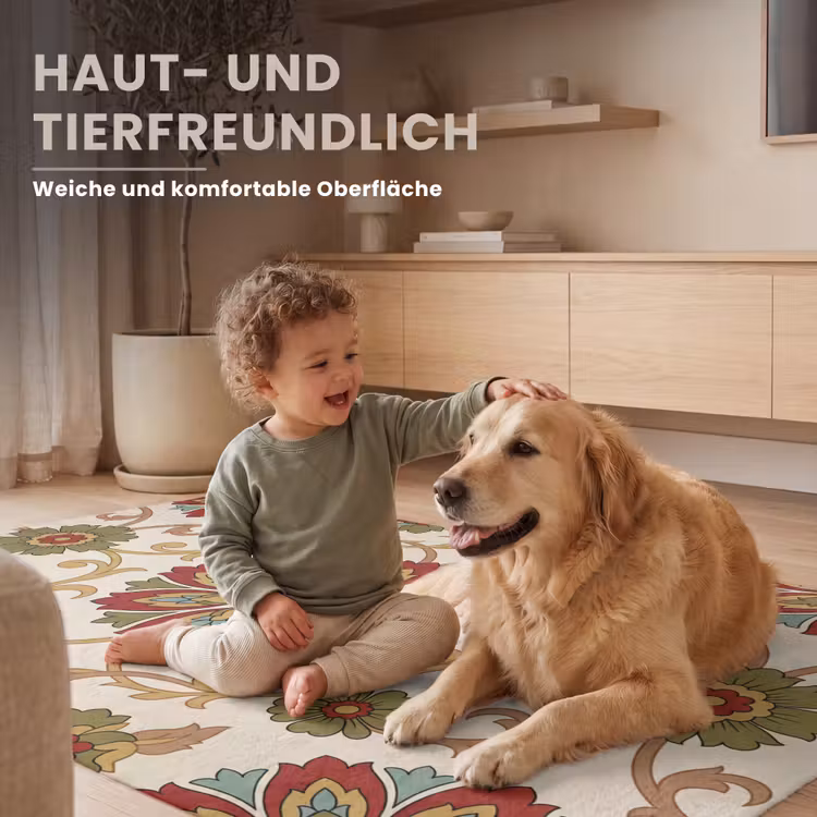 Teppich - Muster – Blumen – Ornament – Klassisch – Farbenfroh — 6