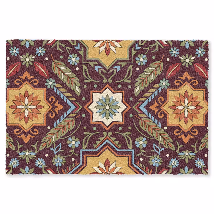 Teppich - Muster – Floral – Geometrisch – Farbenfroh – Dekoration — 1