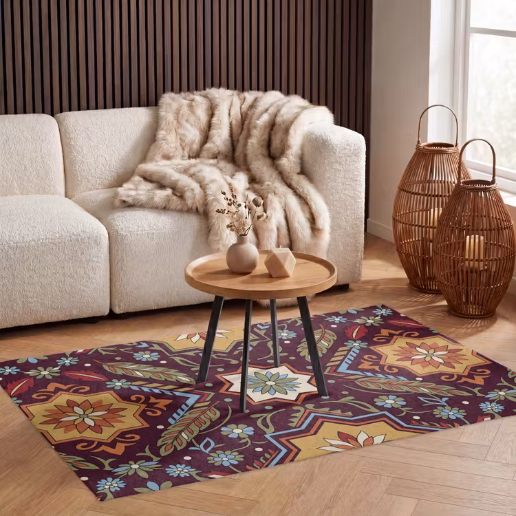 Teppich - Muster – Floral – Geometrisch – Farbenfroh – Dekoration — 3