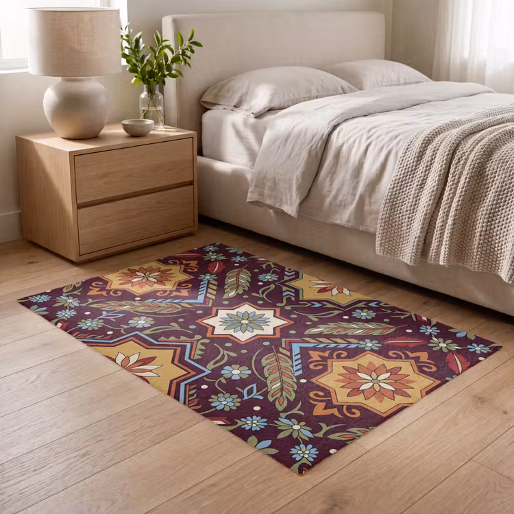 Teppich - Muster – Floral – Geometrisch – Farbenfroh – Dekoration — 5
