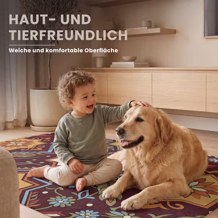 Teppich - Muster – Floral – Geometrisch – Farbenfroh – Dekoration — 6