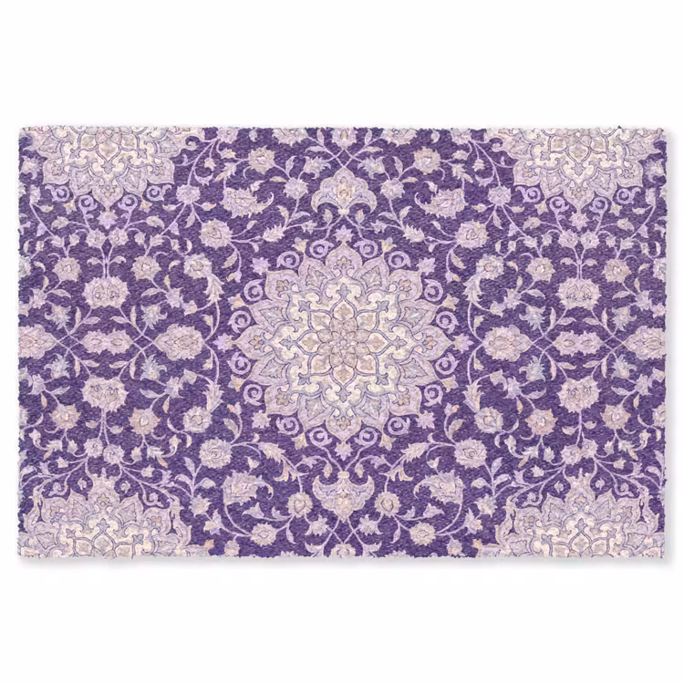 Teppich - Muster – Medaillon – Orientalisch – Lila – Dekoration — 1