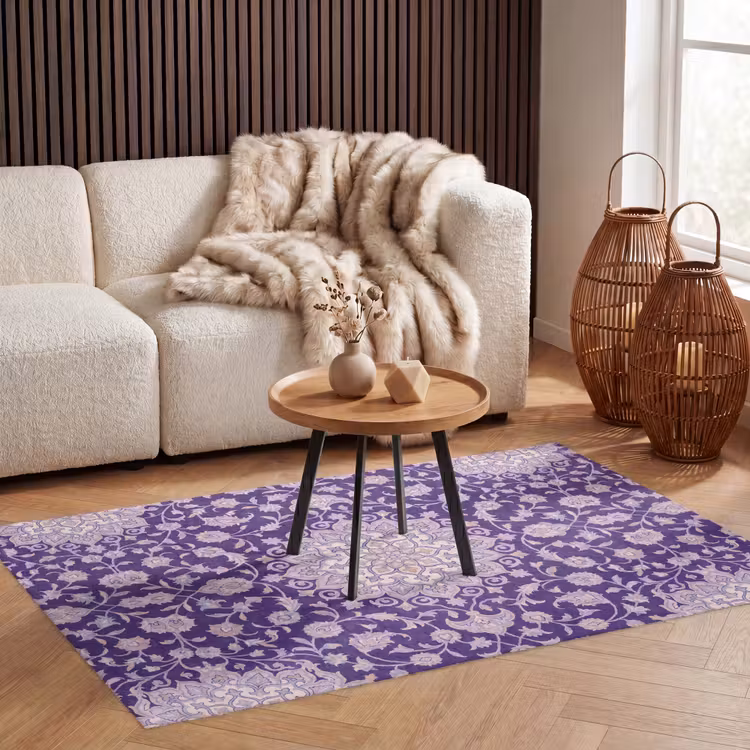 Teppich - Muster – Medaillon – Orientalisch – Lila – Dekoration — 3