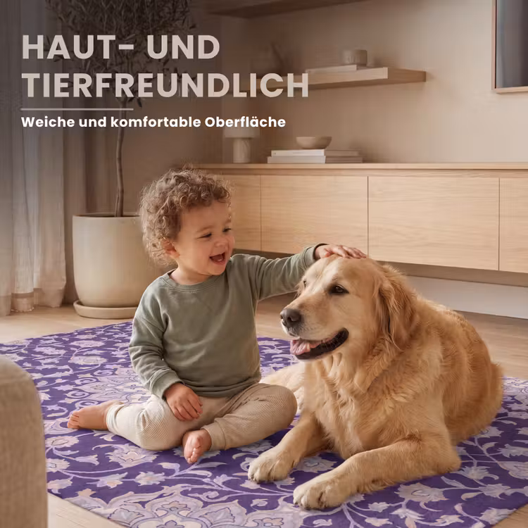Teppich - Muster – Medaillon – Orientalisch – Lila – Dekoration — 6