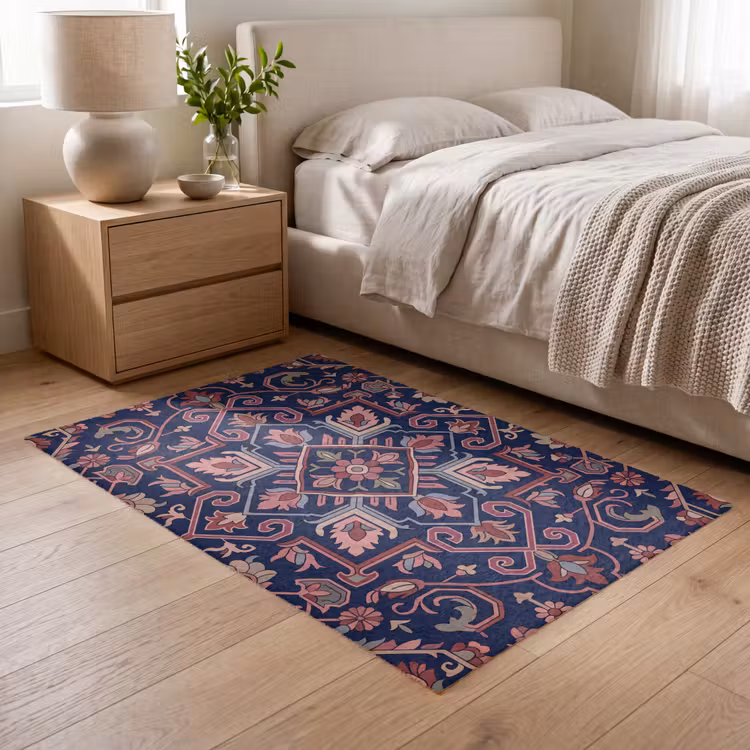 Teppich - Muster – Orientalisch – Blumig – Blau – Klassisch — 5