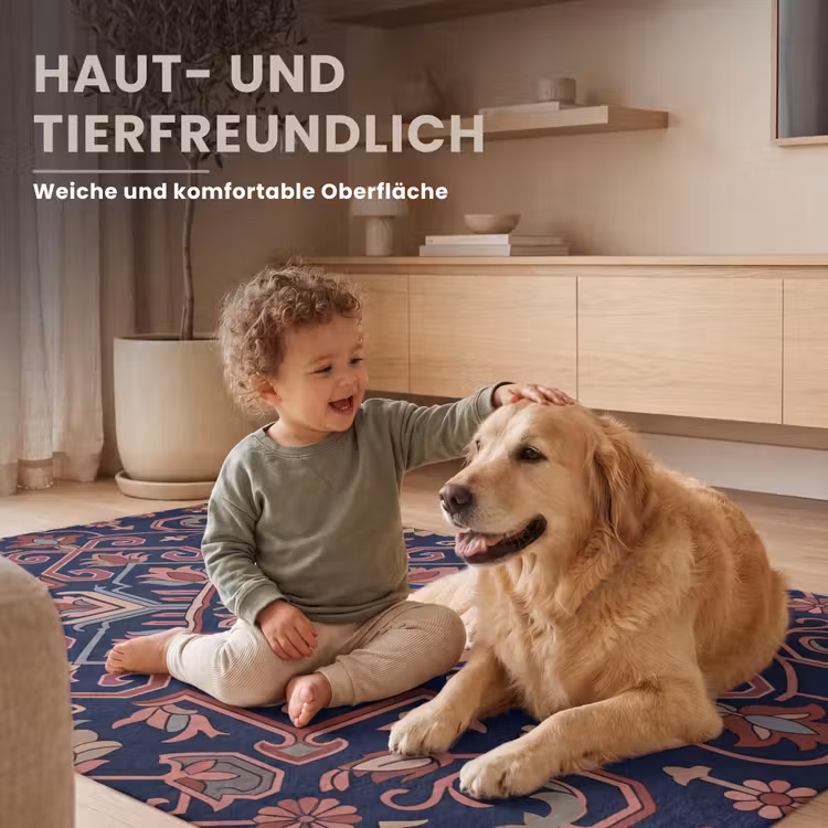 Teppich - Muster – Orientalisch – Blumig – Blau – Klassisch — 6