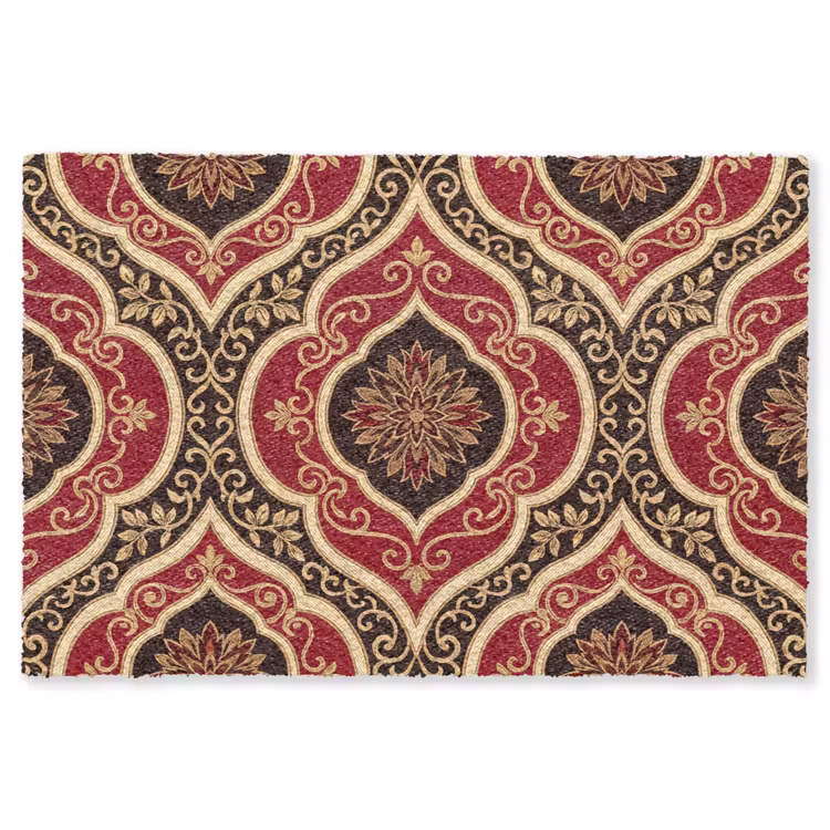 Teppich - Muster – Ornament – Barock – Rot – Gold — 1