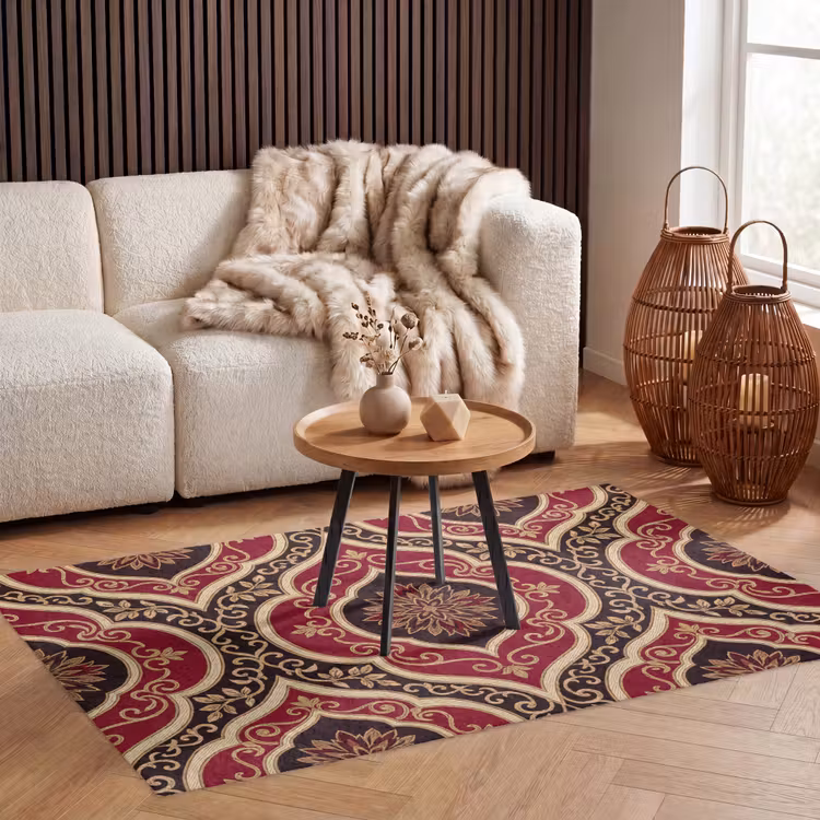 Teppich - Muster – Ornament – Barock – Rot – Gold — 3