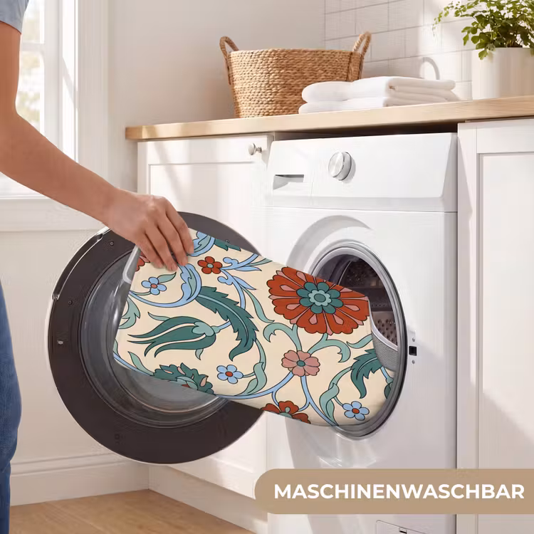 WC Vorleger - Blumen – Muster – Klassisch – Dekoration – Farbenfroh — 7