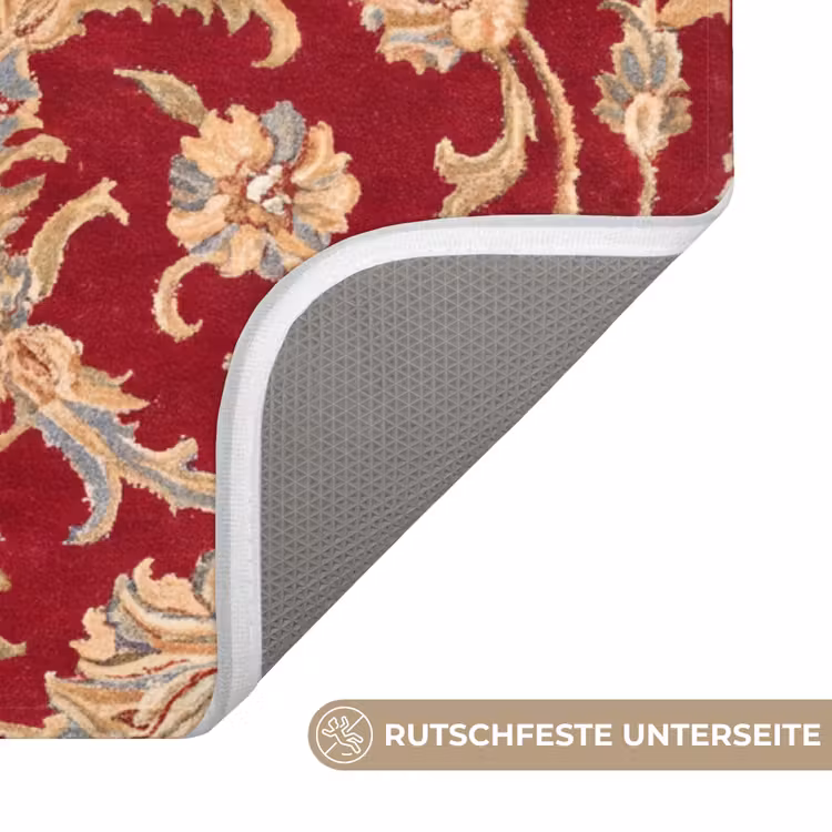 WC Vorleger - Muster – Blume – Klassisch – Orientalisch – Rot — 3
