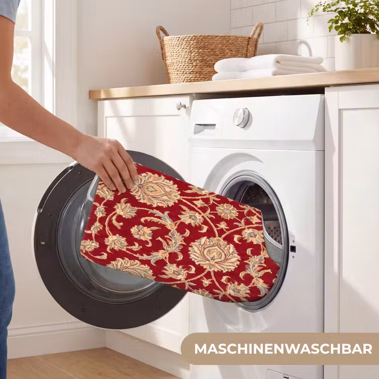 WC Vorleger - Muster – Blume – Klassisch – Orientalisch – Rot — 7