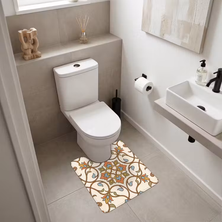 WC Vorleger - Muster – Blumen – Ornament – Bunt — 6