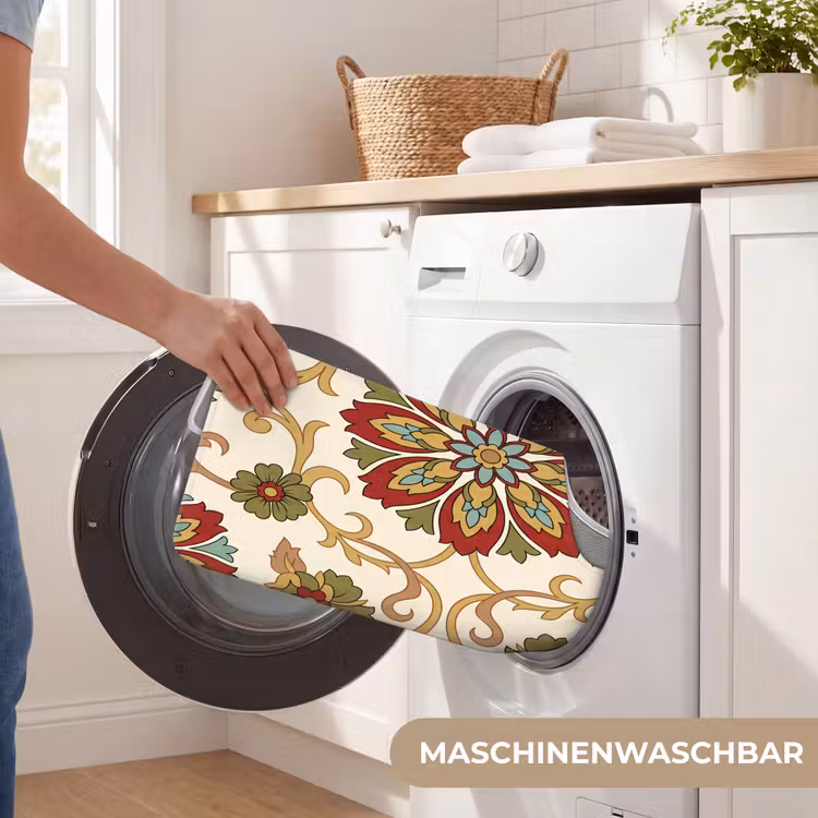 WC Vorleger - Muster – Blumen – Ornament – Klassisch – Farbenfroh — 7