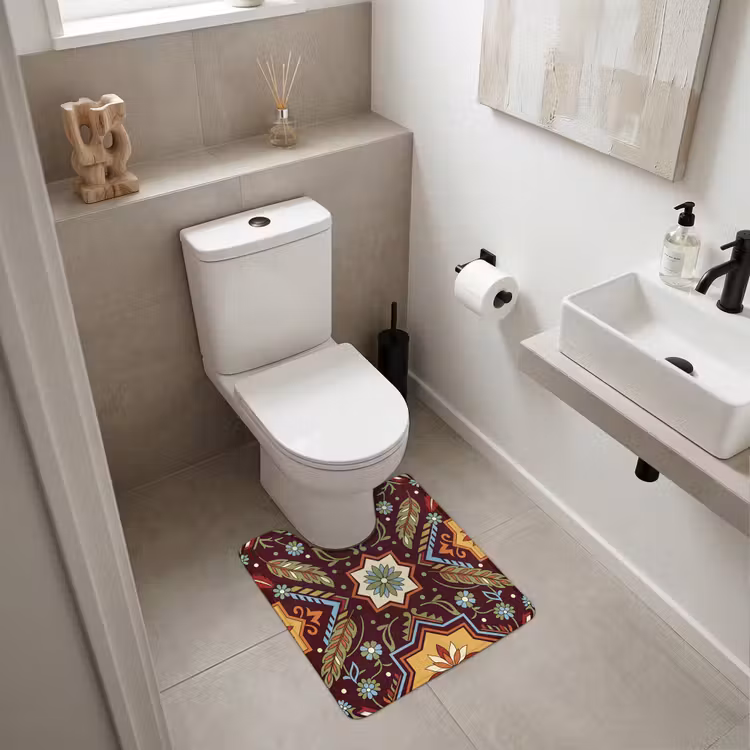 WC Vorleger - Muster – Floral – Geometrisch – Farbenfroh – Dekoration — 6