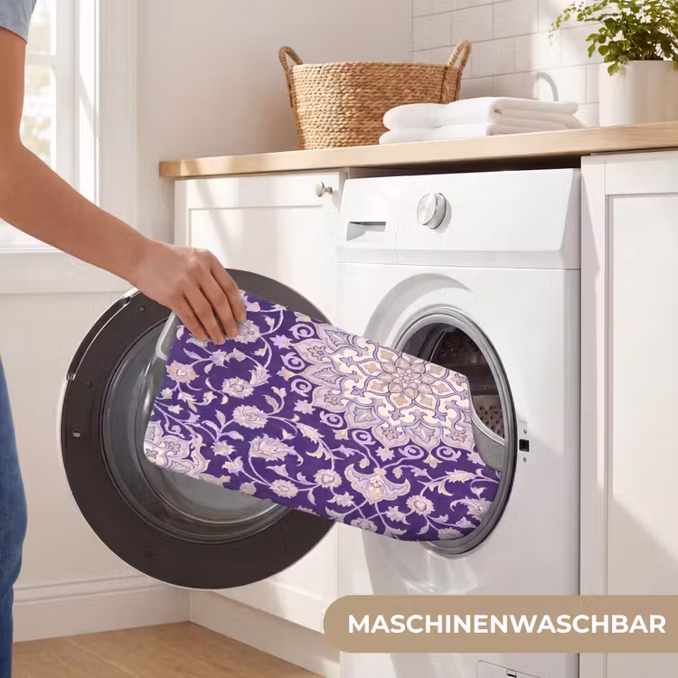 WC Vorleger - Muster – Medaillon – Orientalisch – Lila – Dekoration — 7