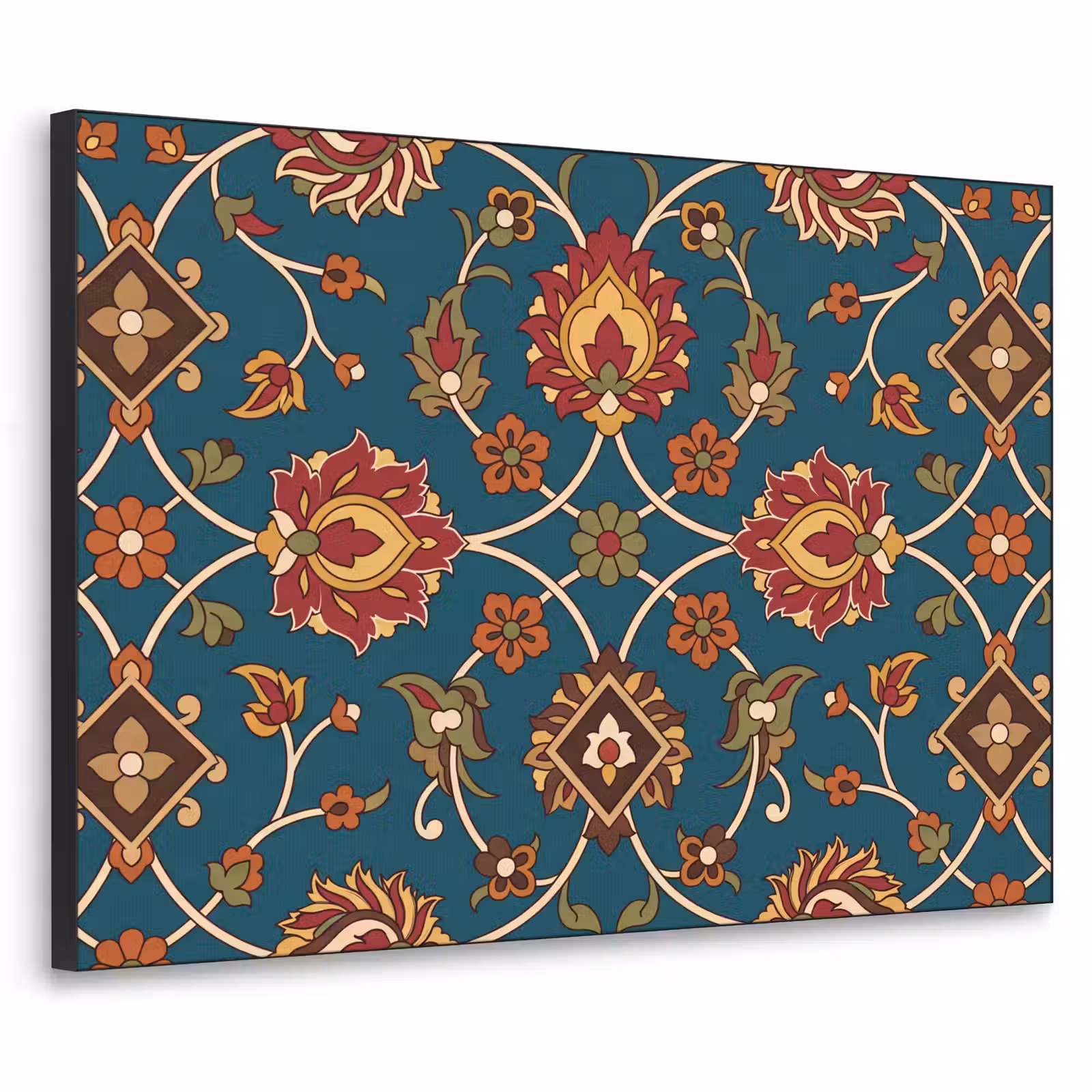 Art Frame - Ornament – Flora – Traditionell – Klassisch – Blaugrün — 1