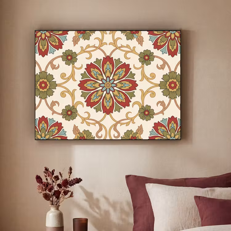 Art Frame - Muster – Blumen – Ornament – Klassisch – Farbenfroh — 2