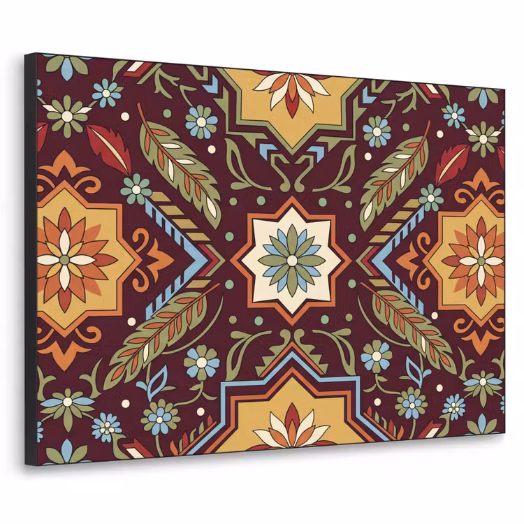 Art Frame - Muster – Floral – Geometrisch – Farbenfroh – Dekoration — 1