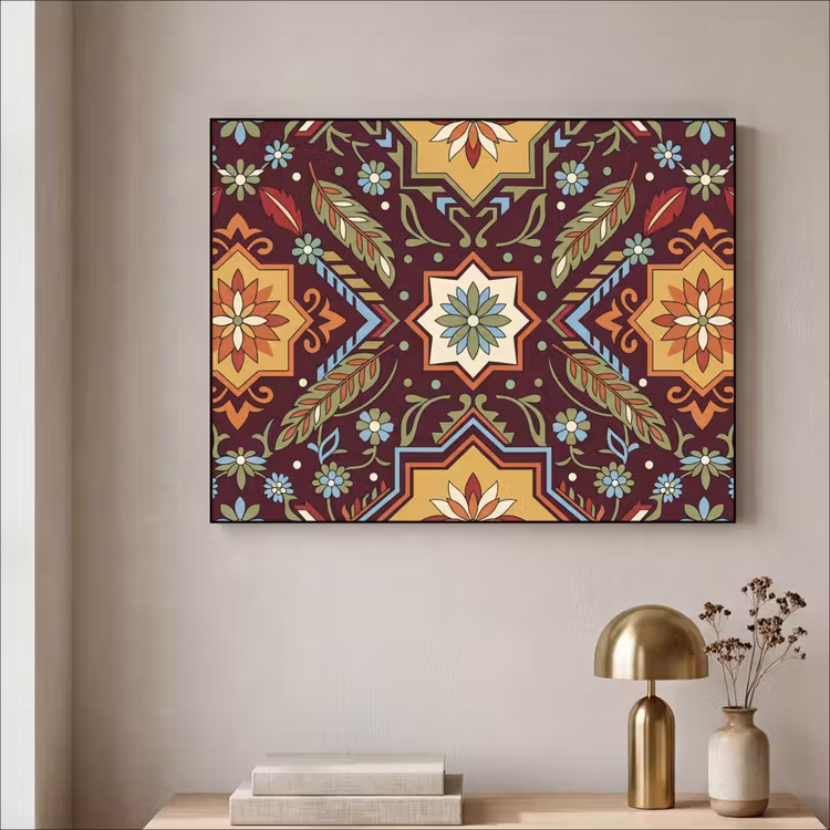 Art Frame - Muster – Floral – Geometrisch – Farbenfroh – Dekoration — 4