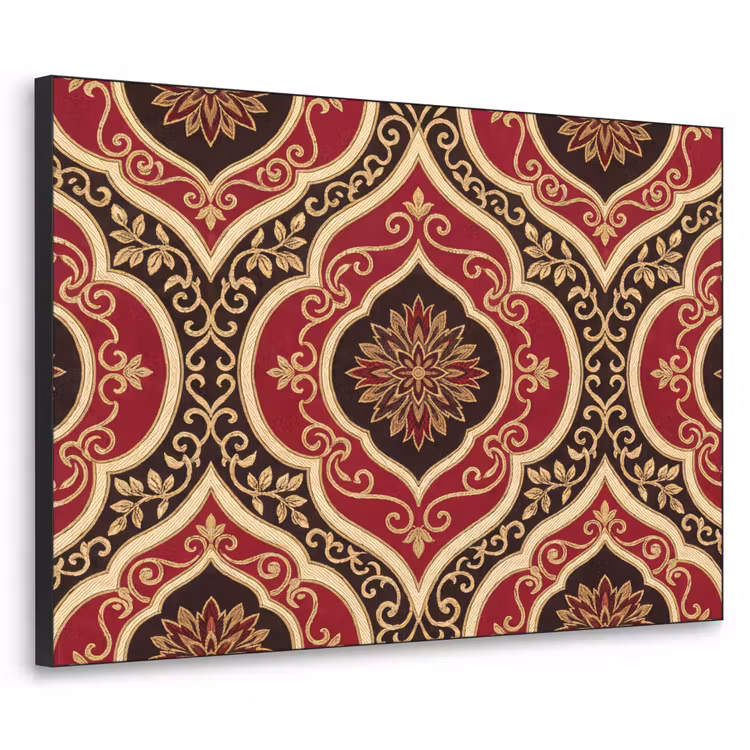 Art Frame - Muster – Ornament – Barock – Rot – Gold — 1