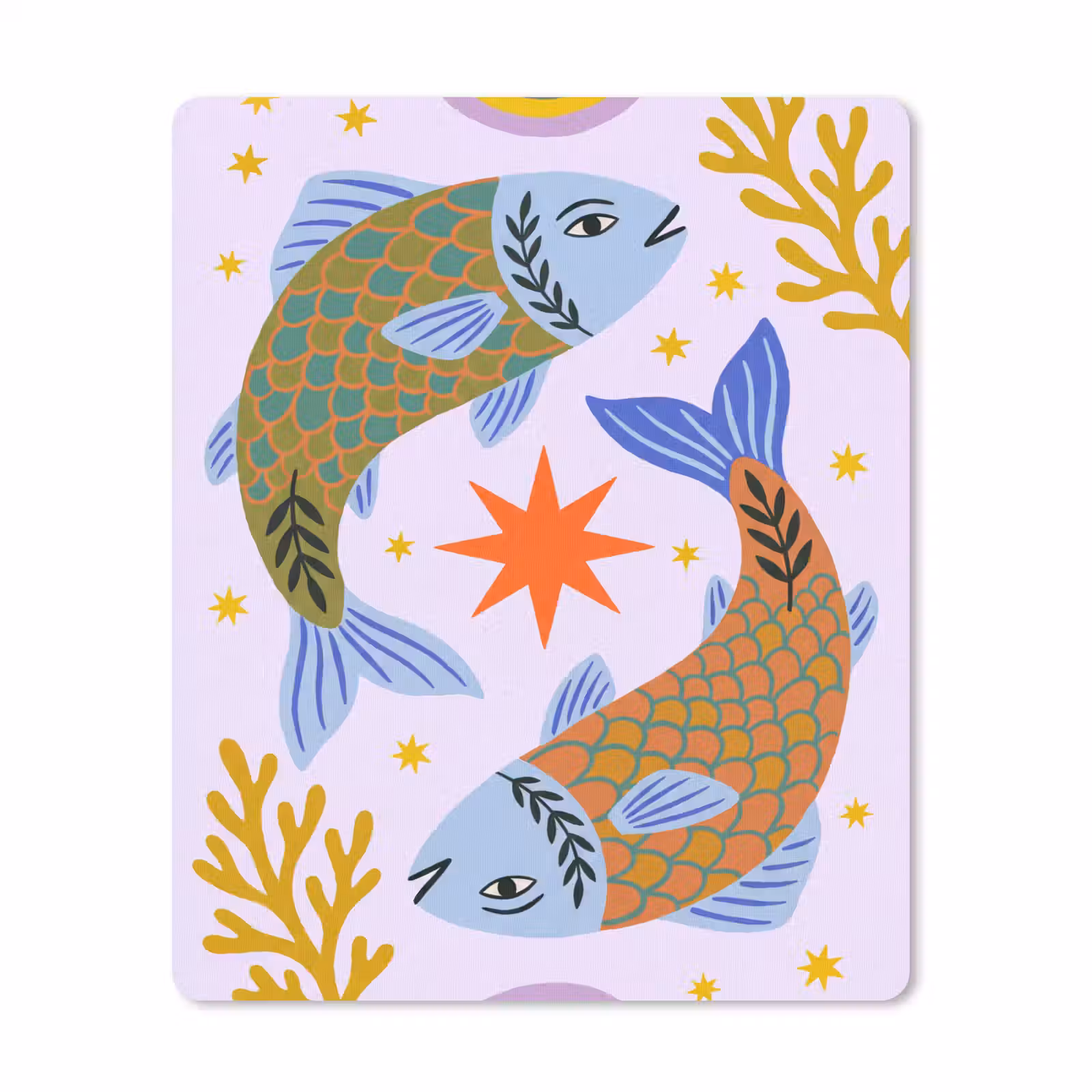 Mauspad - Fisch – Unterwasser – Tiere – Abstrakt – Farbenfroh — 1