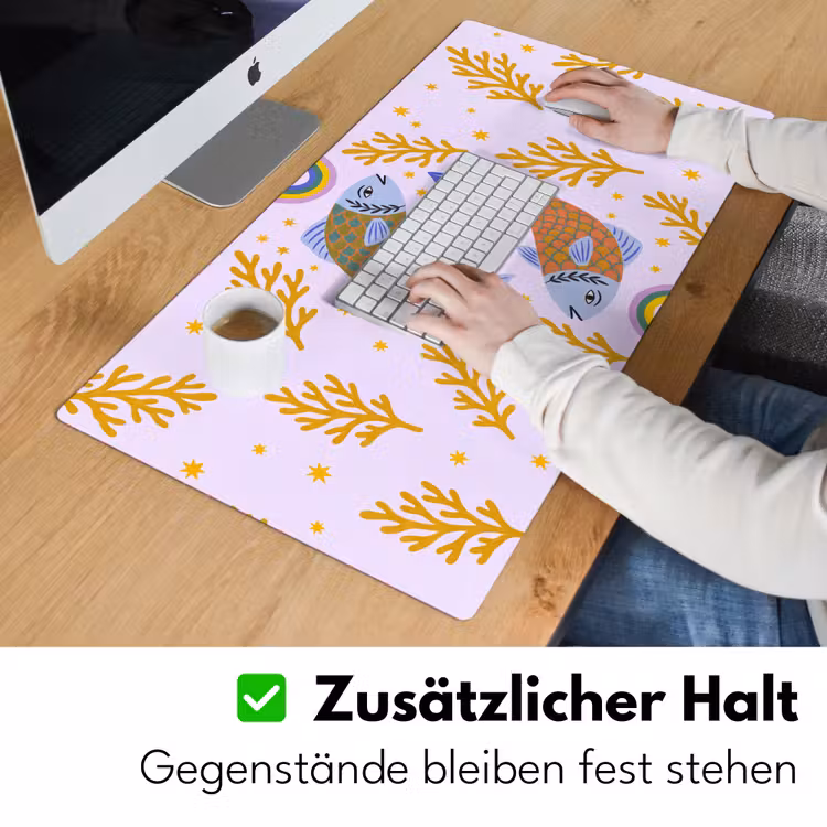 Schreibtischunterlage - Fisch – Unterwasser – Tiere – Abstrakt – Farbenfroh — 3