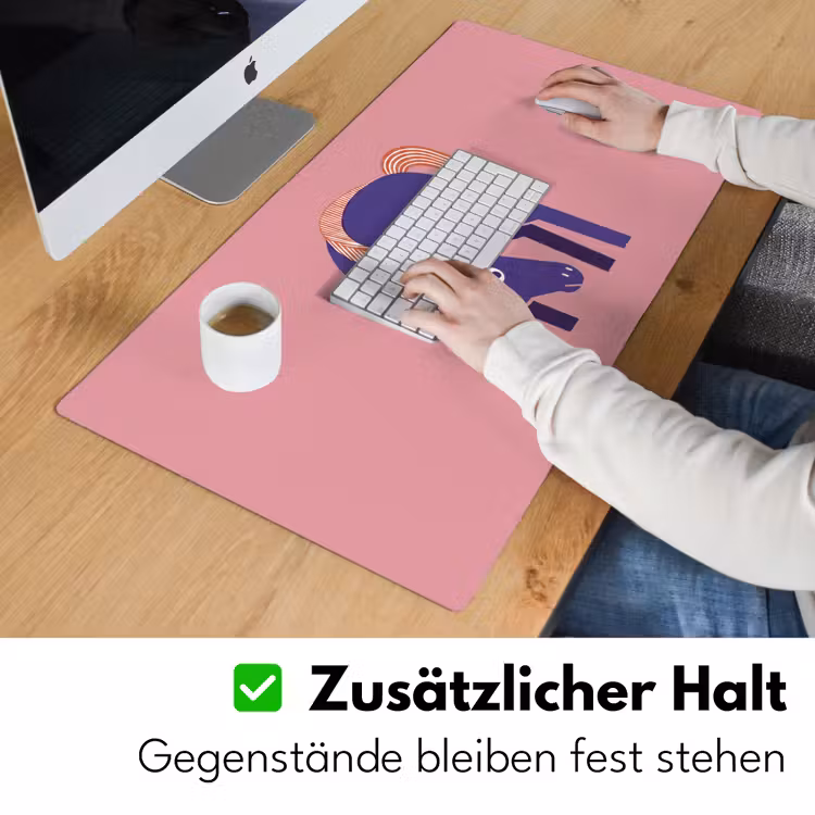 Schreibtischunterlage - Pferd – Abstrakt – Tiere – Modern – Blau — 3