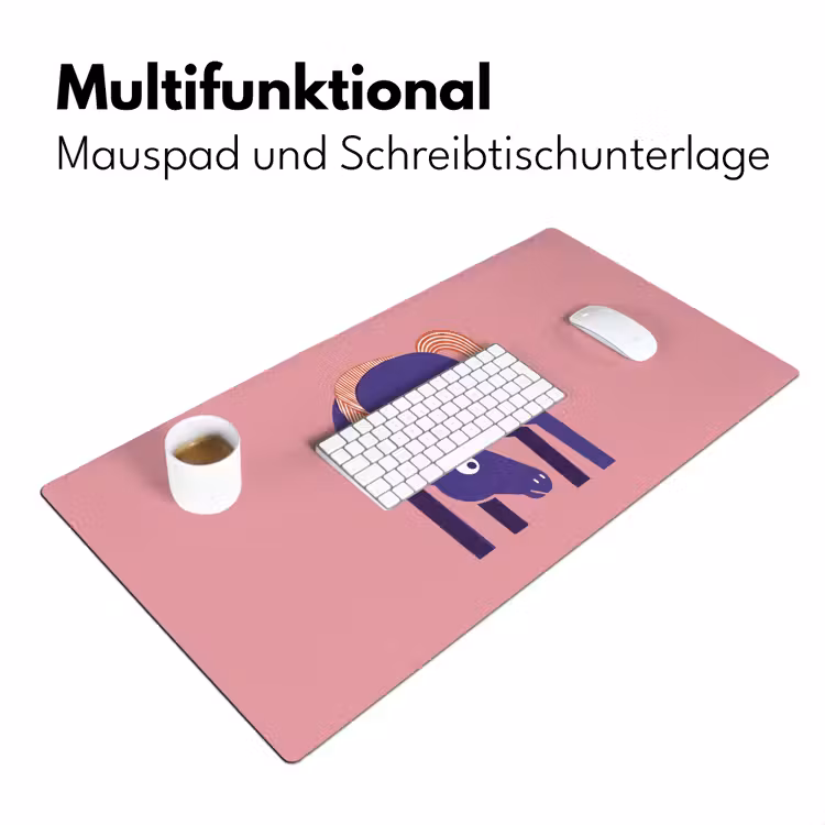 Schreibtischunterlage - Pferd – Abstrakt – Tiere – Modern – Blau — 4
