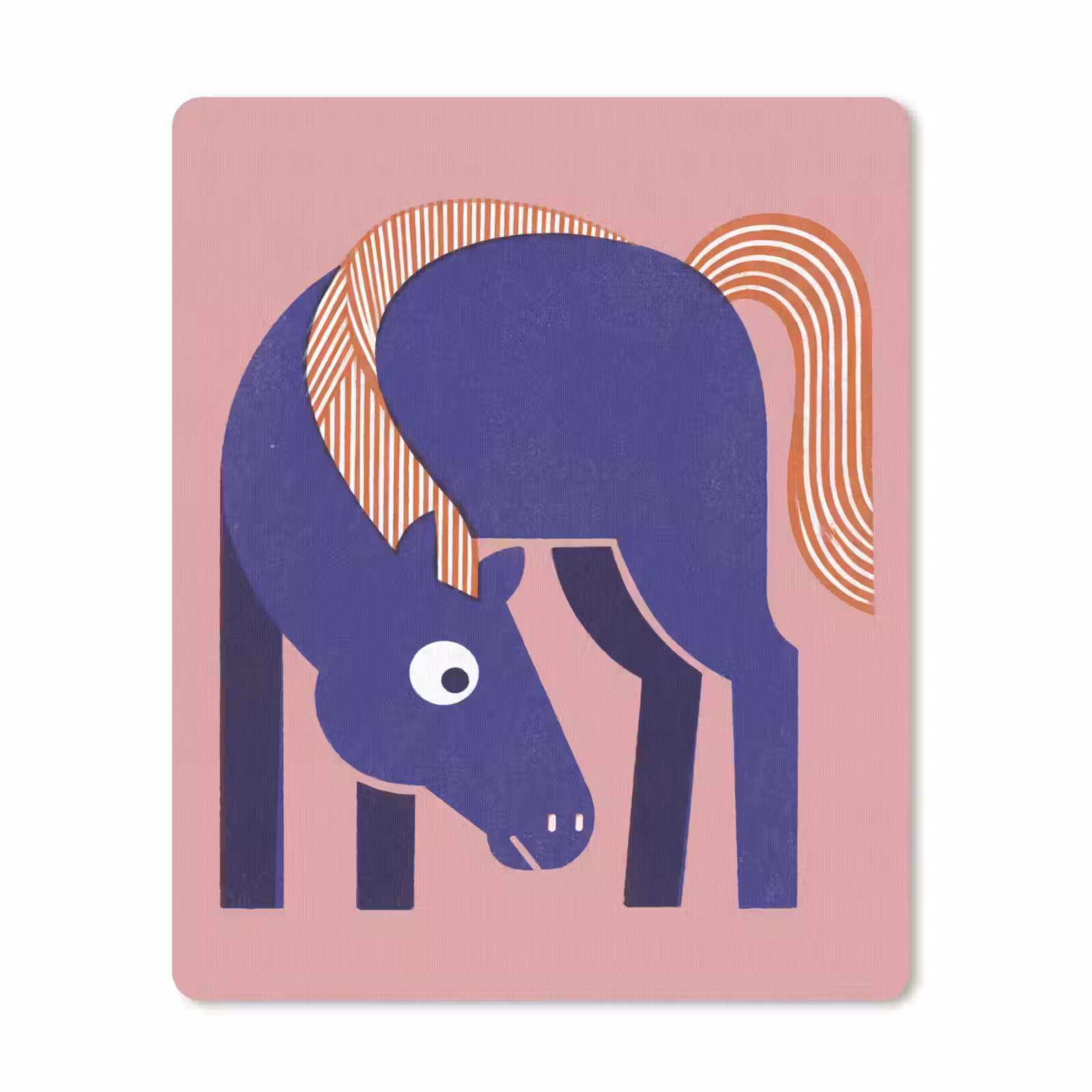 Mauspad - Pferd – Abstrakt – Tiere – Modern – Blau — 1