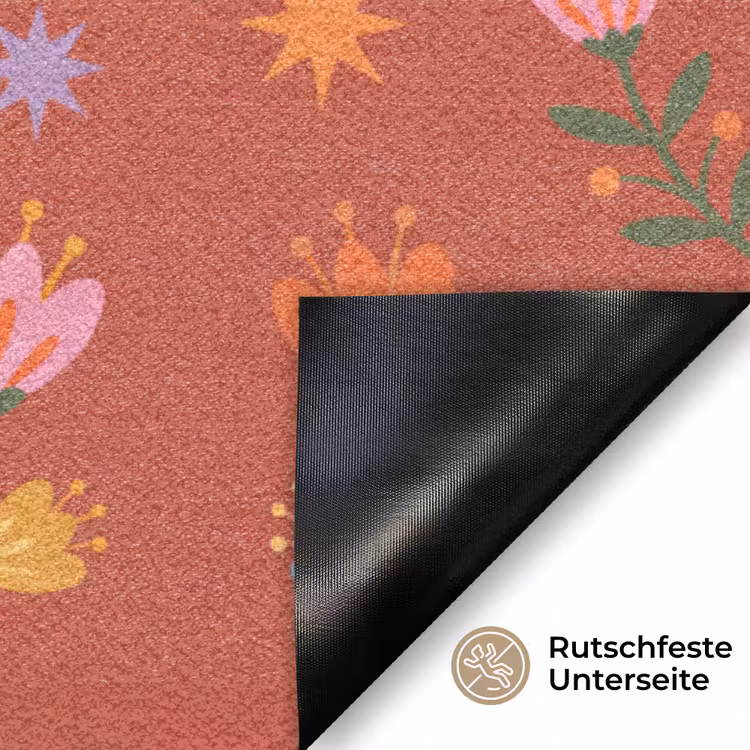 Fußmatte - Kaninchen – Blumen – Volkskunst – Farbenfroh – Tiere — 6