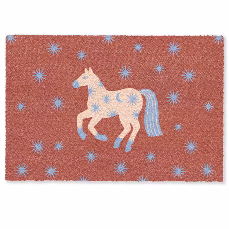 Fußmatte - Tiere – Sterne – Mond – Abstrakt – Rot — 1