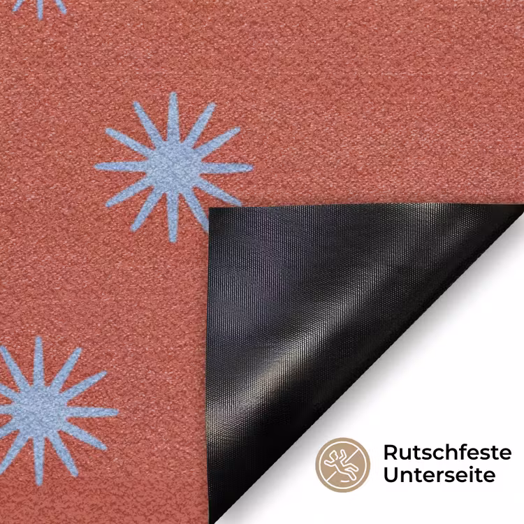 Fußmatte - Tiere – Sterne – Mond – Abstrakt – Rot — 6