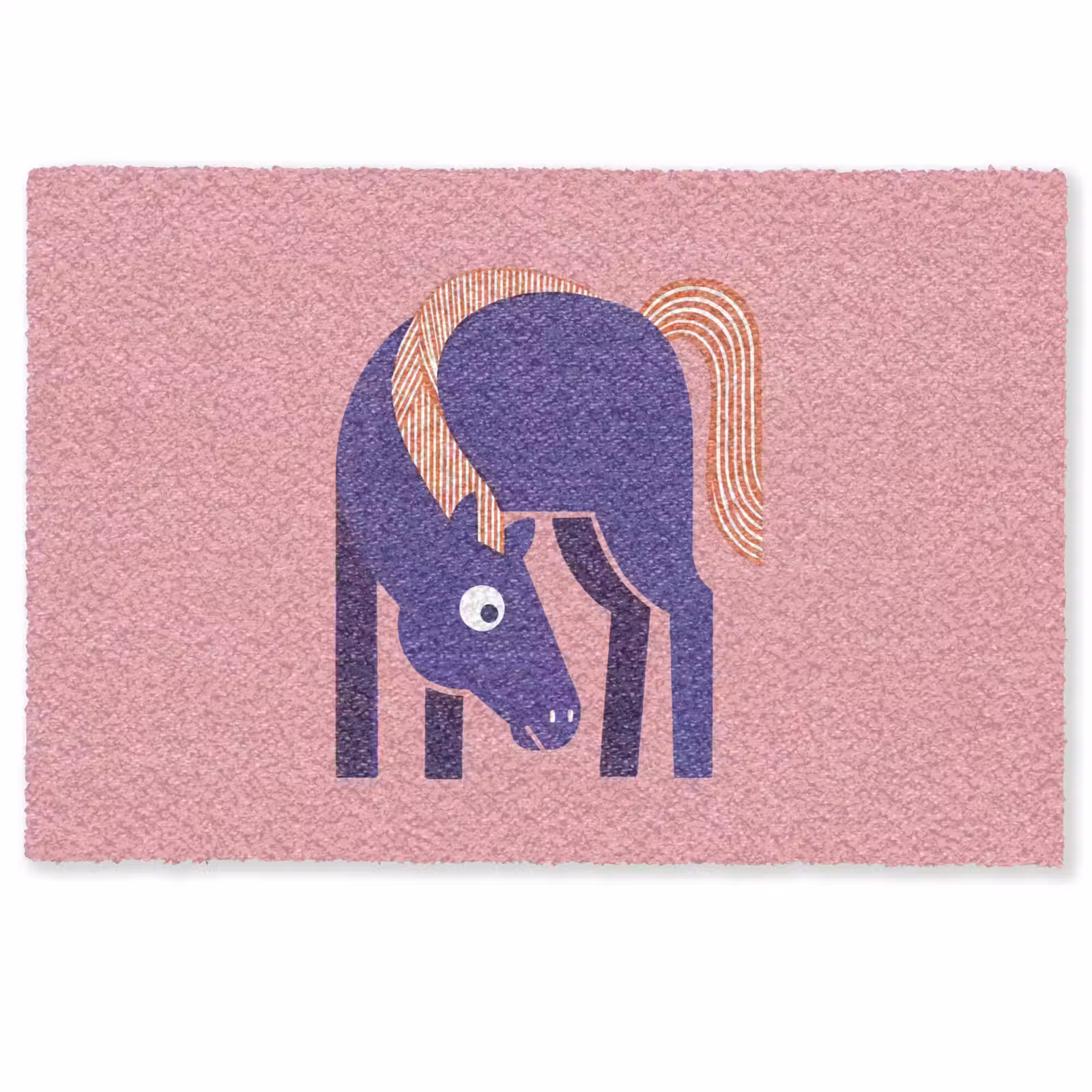 Fußmatte - Pferd – Abstrakt – Tiere – Modern – Blau — 1