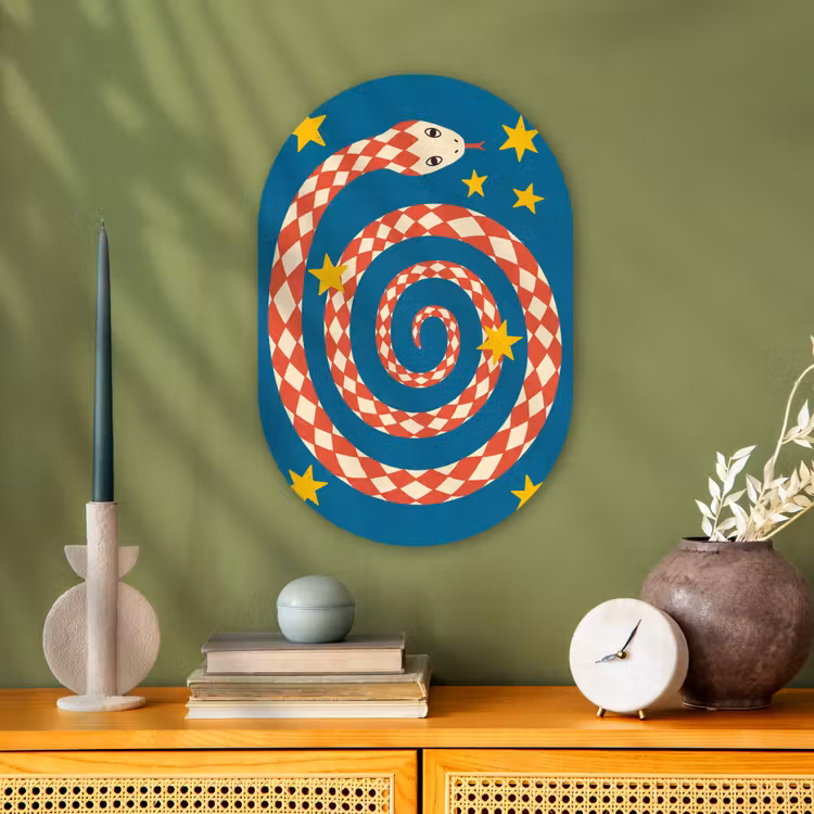 Forexbild Oval - Schlange – Spirale – Tiere – Illustration – Rot — 3