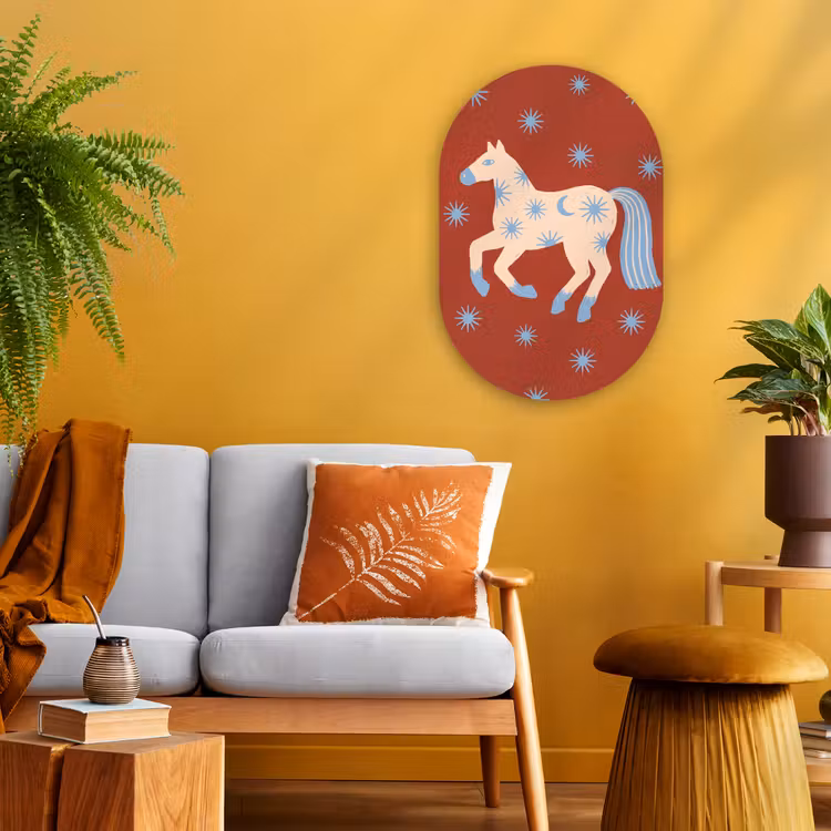 Forexbild Oval - Tiere – Sterne – Mond – Abstrakt – Rot — 2