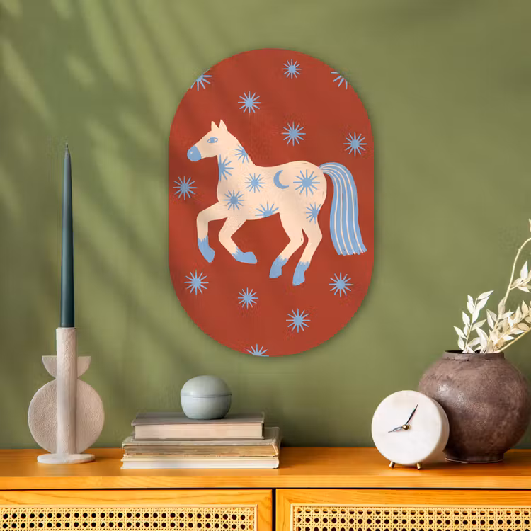 Forexbild Oval - Tiere – Sterne – Mond – Abstrakt – Rot — 3