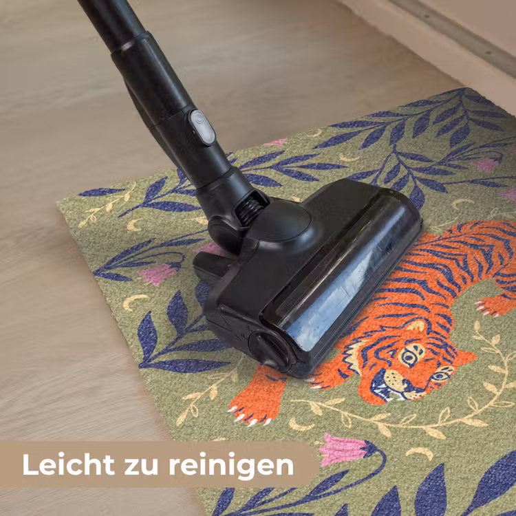 Fußmatte - Tiger – Blätter – Tiere – Illustration – Orange — 9