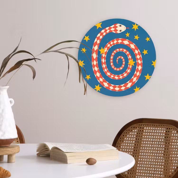 Forexbild Rund - Schlange – Spirale – Tiere – Illustration – Rot — 4