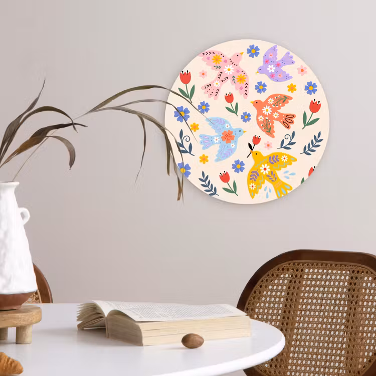 Forexbild Rund - Vögel – Blumen – Folk – Bunt – Tiere — 4